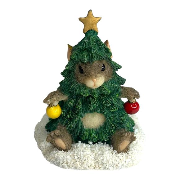 Charming Tails Figurine Fitz & Floyd Oh Mackenzie Tree Christmas Holiday Decor - Picture 5 of 7